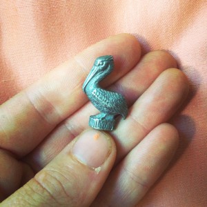 Emily Walsh cherishes a pelican figurine that belonged to her grandmother. (Photo: Emily Walsh)